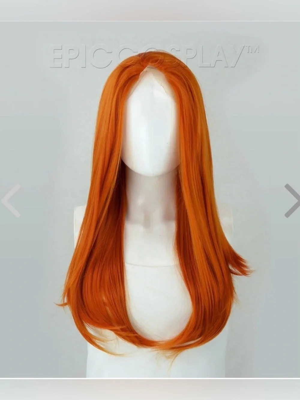 Scylla Autumn Orange Lace Front Synthetic Long Wig